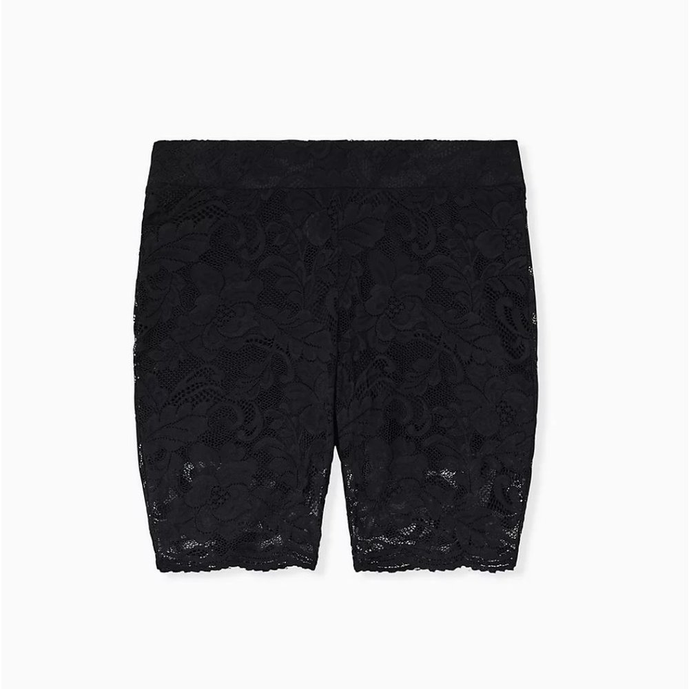 Torrid Plus Size Lace Black Bike Short
